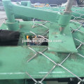 Fully automatic diamond size mesh chain link fence machine